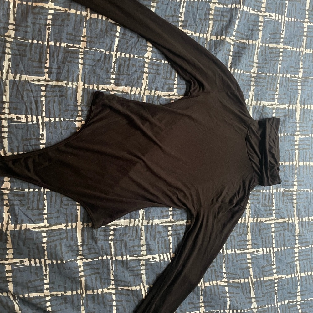 SWS Black Turtleneck Bodysuit
